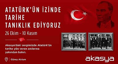Akasya'da Cumhuriyet Bayramı'nın 101'inci yıl coşkusu ve Atatürk Fotoğrafları Sergisi