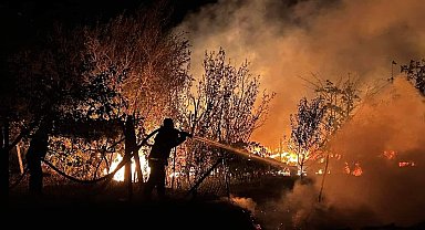 Akseki'de tarım arazisinde yangın