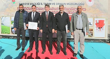 Amasya'da çiftçilere sera malzemesi desteği