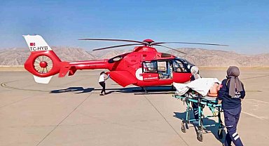 Ambulans helikopter 26 yaşındaki hasta için havalandı