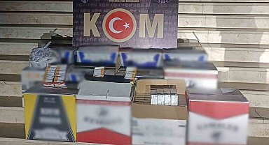 Aydın'da 128 bin 400 adet makaron ele geçirildi