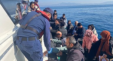 Aydın'da 3 farklı operasyonda 47 düzensiz göçmen kurtarıldı