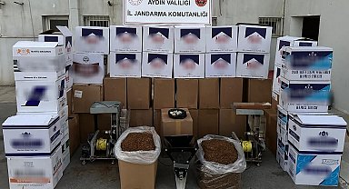 Aydın'da jandarma ekipleri 615 bin makaron ele geçirildi