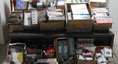 Batman'da bir kargo firmasına ait kamyonda kaçak sigara ele geçirildi