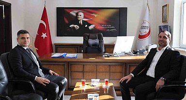 Beylikova Belediye Başkanı'ndan Kaymakam İsmail Şanal'a hayırlı olsun ziyareti