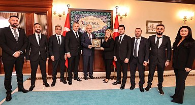 Bursa'da TEKSİDER'den Vali Ayyıldız'a ziyaret