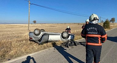 Çankırı'da iki otomobil çarpıştı: 9 yaralı