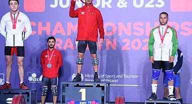 Çankırılı halterci Avrupa şampiyonu oldu