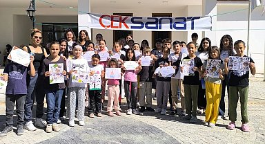 ÇEKSANAT, Harmancıklı çocukları sanat atölyeleriyle buluşturdu 