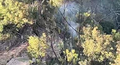 Çocuklar Şeyh Edebali Türbesi yerleşkesinde yangın çıkardı