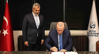 Cumhurbaşkanı Erdoğan'dan, Belediye Başkanı Öntürk'e ziyaret