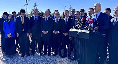 Cumhurbaşkanı Yardımcısı Yılmaz ve TBMM Başkanı Kurtulmuş'tan TUSAŞ'ta "milli birlik" mesajı