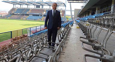 Dr. Necmettin Şeyhoğlu Stadyumunda yenileme çalışmaları başladı