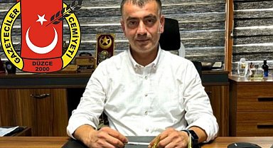 Düzce Gazeteciler Cemiyeti Başkanı 29 Ekim mesajı 