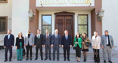 Erzincan Barosunun yeni yönetiminden Vali Aydoğdu'ya ziyaret