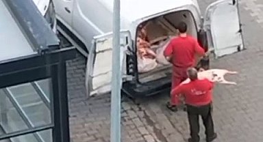 Esenyurt'ta mide bulandıran anlar kamerada