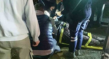 Hafriyat patpatın uçuruma düşmesini önledi