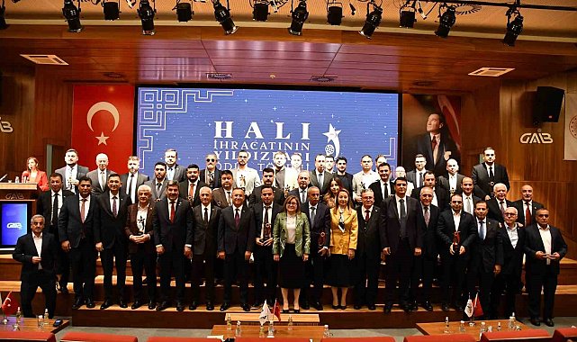 Halı ihracatının yıldızları ödüllendirildi