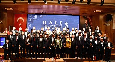 Halı ihracatının yıldızları ödüllendirildi
