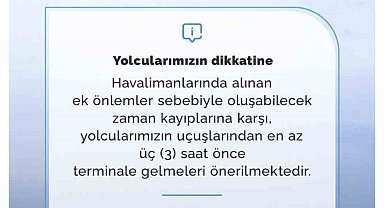Havalimanlarında güvenlik önlemleri arttırıldı