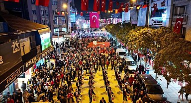 İnegöl'de Cumhuriyetin 101. yılı coşkusu