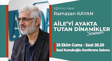İnegöl'de "Aileyi Ayakta Tutan Dinamikler" semineri düzenlenecek