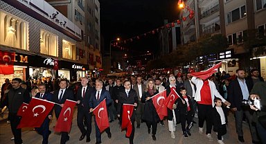 İnegöl'de Cumhuriyetin 101. yılı coşkusu