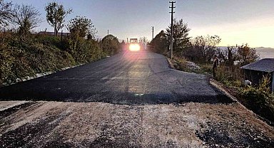 İzmit İslamköy Kurtdere yolu asfaltlandı