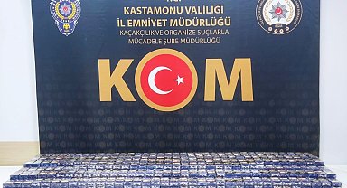 Kastamonu'da binlerce doldurulmuş makaron ele geçirildi
