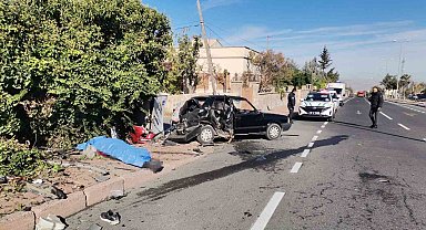 Kayseri'de kaza yapan Tofaş perte çıktı: 1 ölü, 3 yaralı