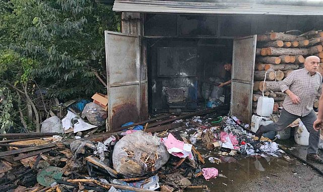 Kazan dairesinde çıkan yangın korkuttu