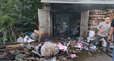 Kazan dairesinde çıkan yangın korkuttu