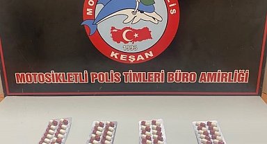 Keşan'da sentetik ecza ile yakalanan şüpheli gözaltına alındı