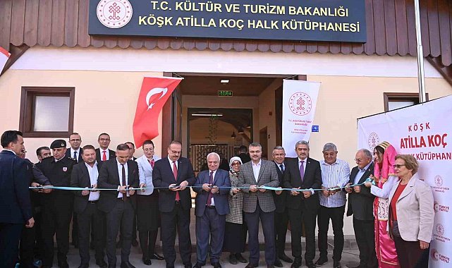 Köşk Atilla Koç İlçe Halk Kütüphanesi törenle hizmete açıldı