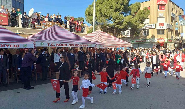 Köşk'te Cumhuriyet Bayramı törenle kutlandı