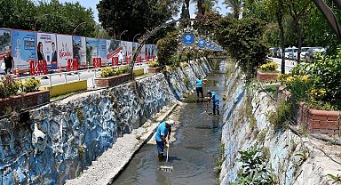 Kuşadası Belediyesi kent merkezinden geçen derenin ıslahına talip oldu