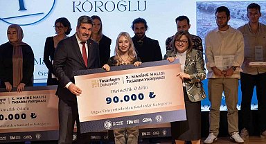 Makine Halısı Tasarım Yarışması'nda dereceye girenler ödüllendirildi