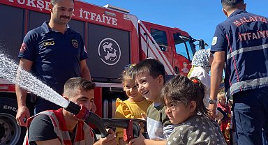 Malatya'da çocuklara eğlenerek öğrendi