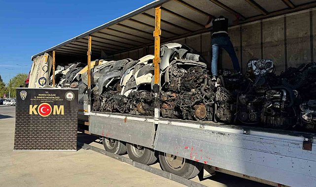 Manisa'da kaçakçılığa geçit yok; 152 adet motor ve şanzıman ele geçirildi