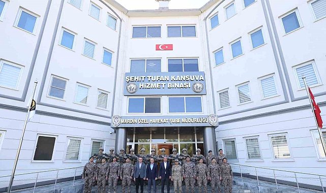 Mardin Valisi Akkoyun, kolluk kuvvetleriyle bir araya geldi