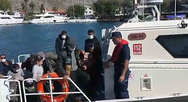 Marmaris'te 5'i çocuk 20 düzensiz göçmen yakalandı