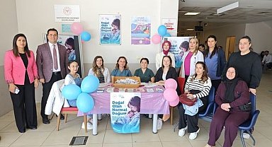 Menteşe Devlet Hastanesi'nde 'Doğal Olan Normal Doğum' temasıyla etkinlik düzenlendi