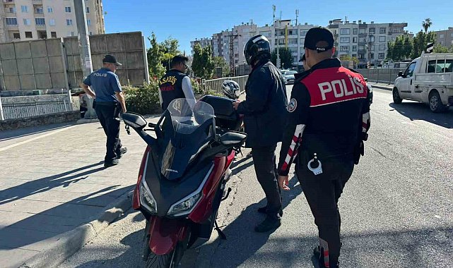 Mersin polisinden denetim: 2 çalıntı motosiklet ele geçirildi, 237 bin TL ceza uygulandı