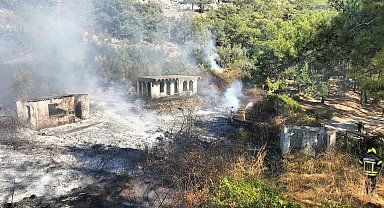 Mersin'in Anamur ilçesinde çıkan yangın kontrol altına alındı