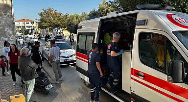 Milas'ta motosikletin çarptığı çocuk yaralandı
