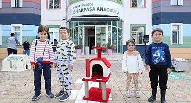 Minik ellerden can dostları için büyük iş