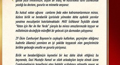 MİT Başkanı Kalın'dan Cumhuriyet Bayramı mesajı