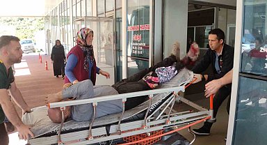 Motorlu testere ile odun keserken bacağını kesti