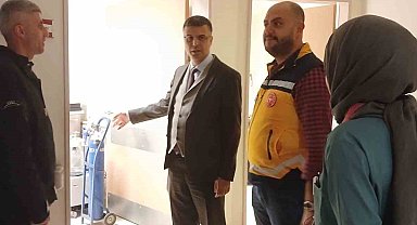 Müdür Korkmaz hasta ziyaret edip personeli dinledi