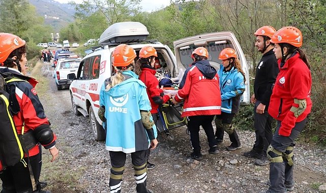 Ordu'da UMKE ekiplerinden afet tatbikatı